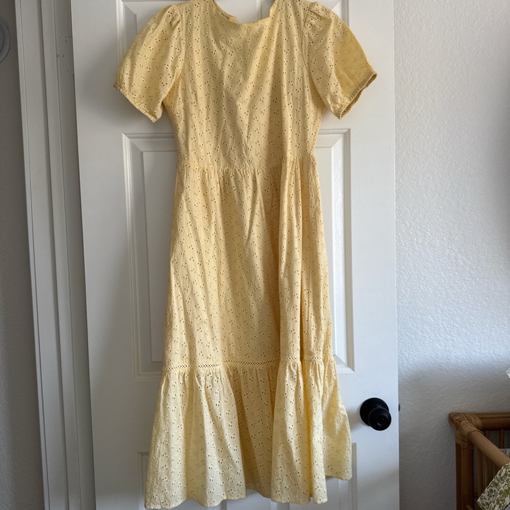 Charming Yellow Kids Dress